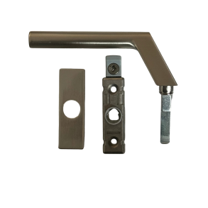 Greb h�jre m/ sikringsknap og l�s 622332, 531134, 622311 m/ halv grebspind for gennemg�ende greb. Rationel