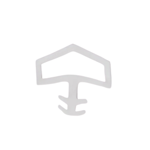 Ttningsliste 12mm til indvendige- og stldre hvid