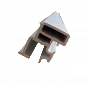 Glasliste m/ udskring til greb til V200 hvid lngde 2950mm. 83330, Velfac