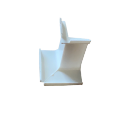 Hjrnebrik 501175H til glasliste hvid. Elementer efter 1 marts 2009, Velfac V200 pose med 50 stk.