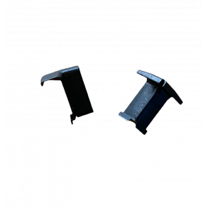 Hjrnebrik til glasliste sort RAL 9005. Elementer efter 1 marts 2009, Velfac V200 pose med 50 stk.