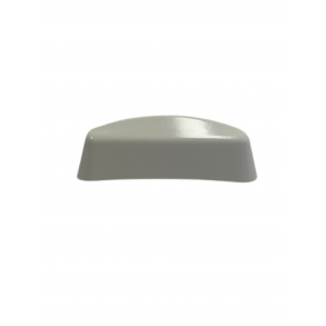 Dkkappe hvid til drnhul i PVC vindue, 40mm