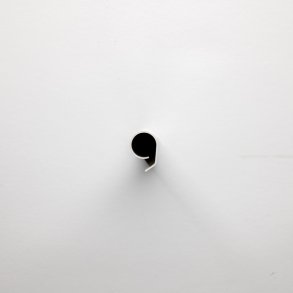 Dkkappe til hngsel i toppen, midter del. Hvid LK006 60104