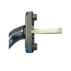 Hoppe paskvilgreb Tokyo Mini med 7x7x58mm grebspind bsning til 8x8mm medflger. Stlelox hjre